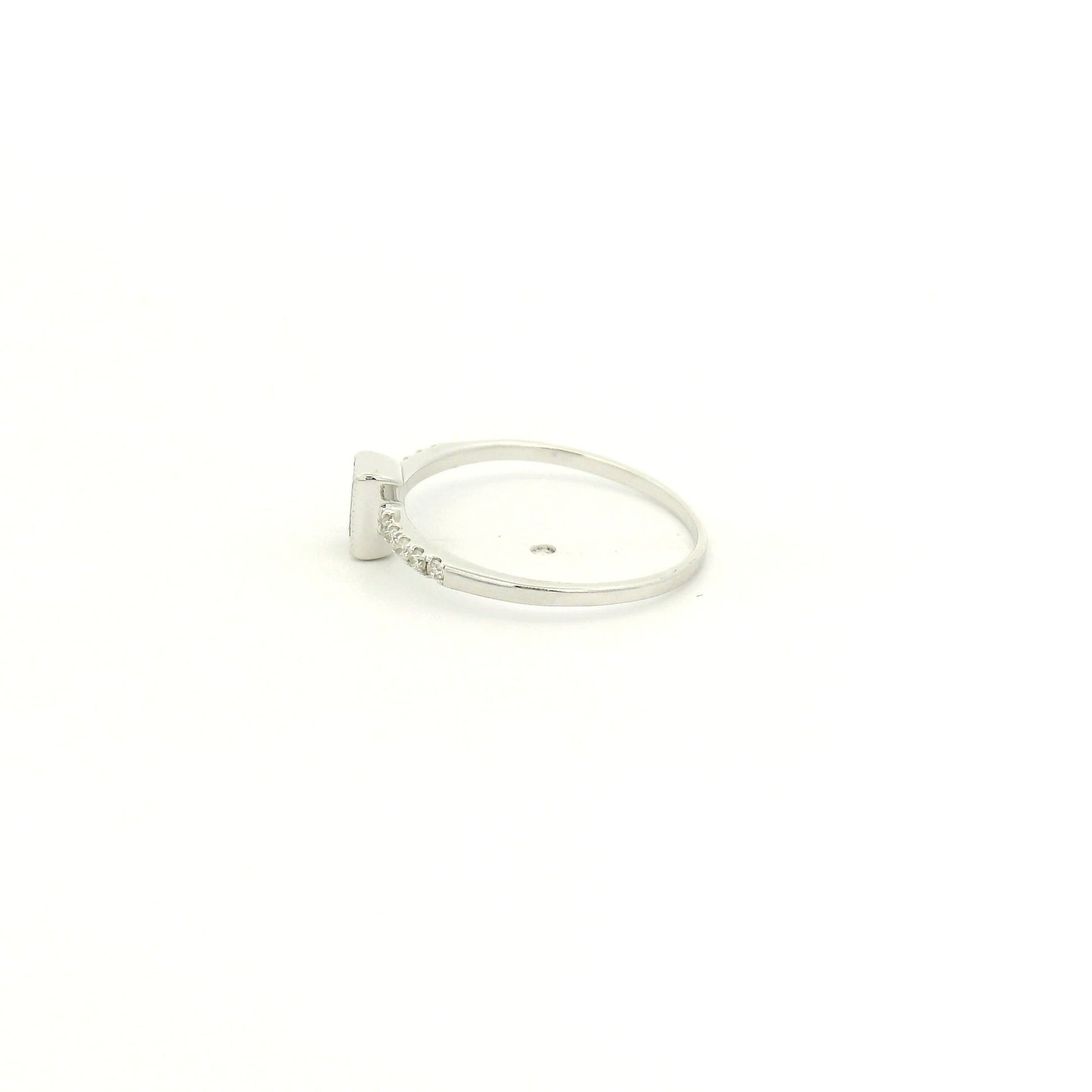 Milgrain Bezel Set Baguette Cut Peridot & Diamond Ring - Forever Rox Fine Jewelry