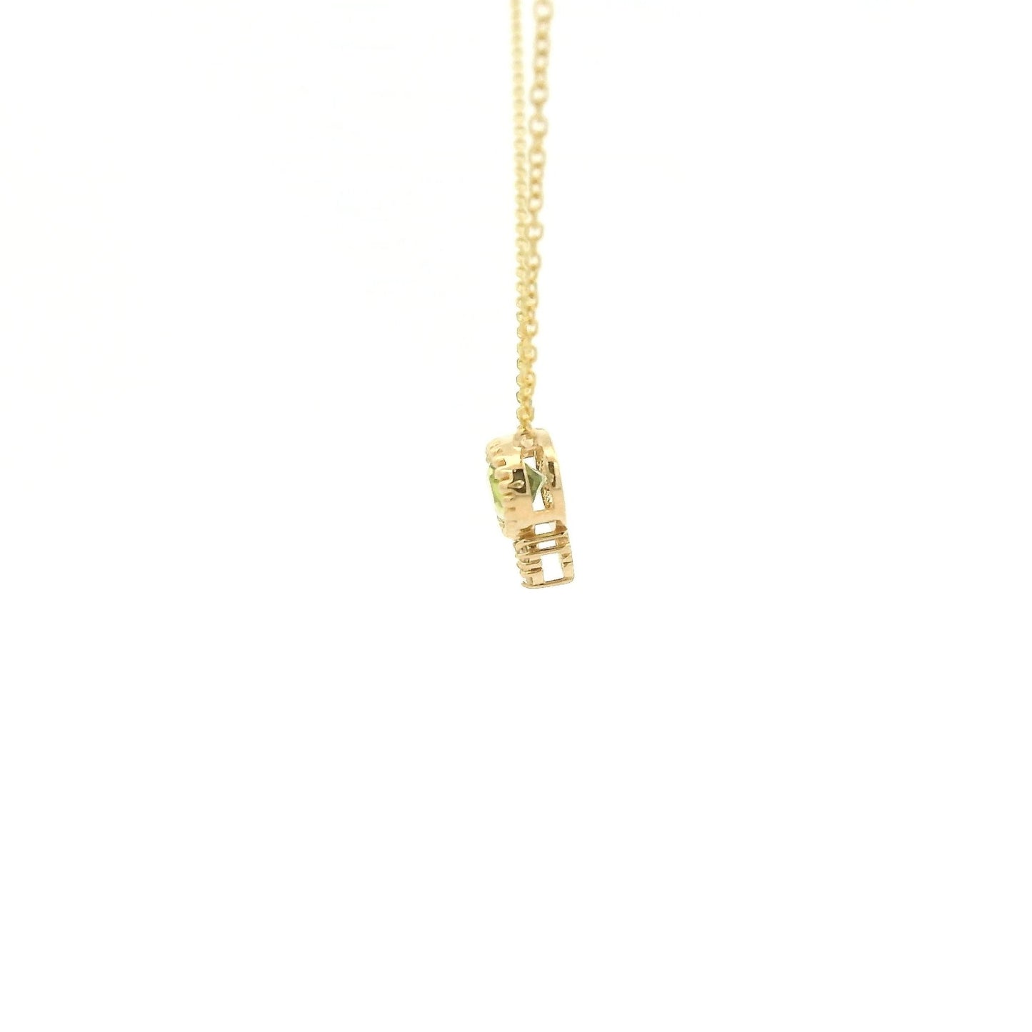 Milgrain Bezel Set Oval Cut Precious Stone Pendants With 3 Diamonds - Forever Rox Fine Jewelry