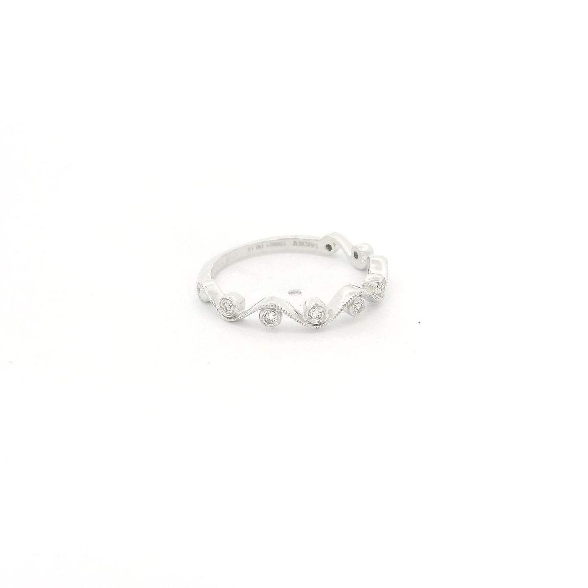 Milgrain Vine Design Diamond Band - Forever Rox Fine Jewelry