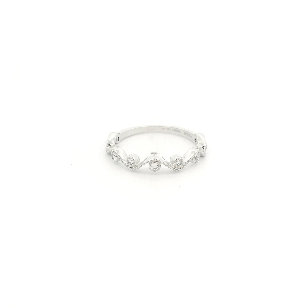 Milgrain Vine Design Diamond Band - Forever Rox Fine Jewelry