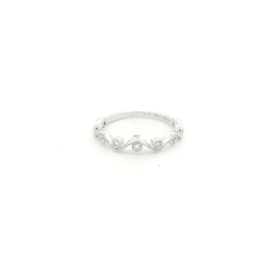 Milgrain Vine Design Diamond Band - Forever Rox Fine Jewelry
