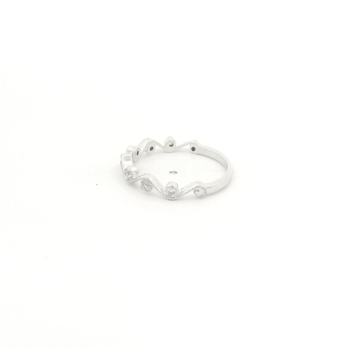 Milgrain Vine Design Diamond Band - Forever Rox Fine Jewelry