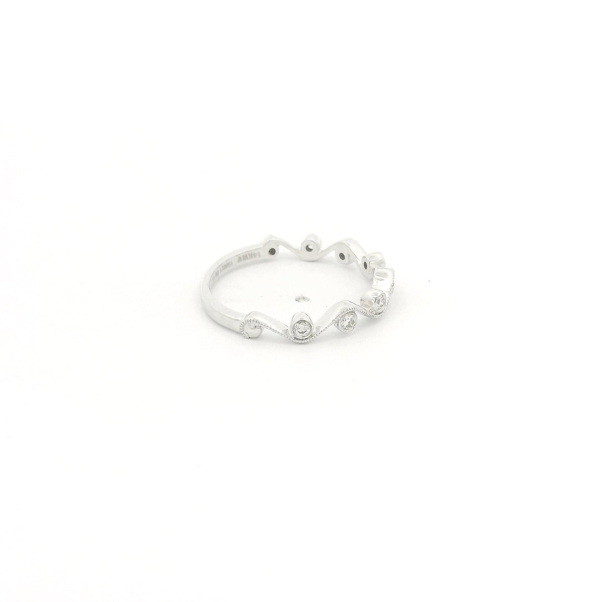 Milgrain Vine Design Diamond Band - Forever Rox Fine Jewelry