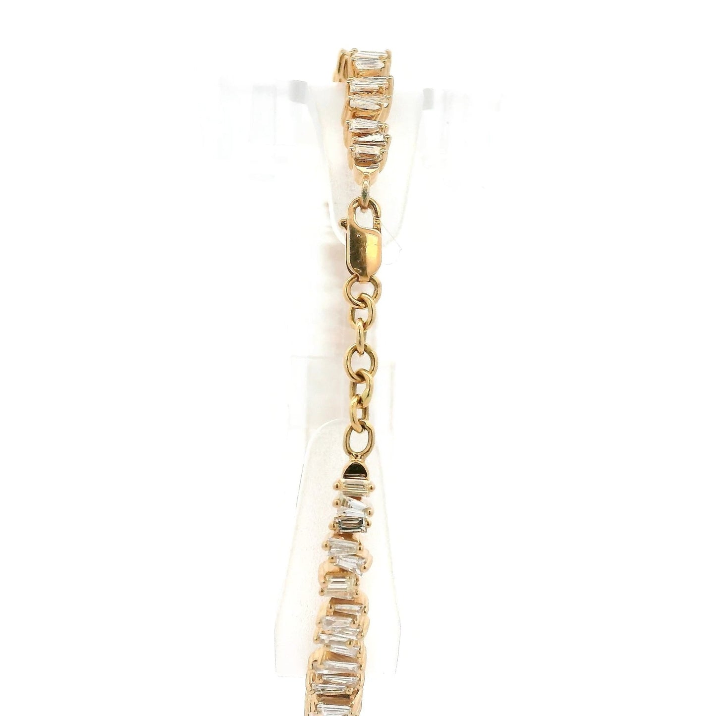 Mixed Baguette Cut Diamond Bangle Bracelet - Forever Rox Fine Jewelry