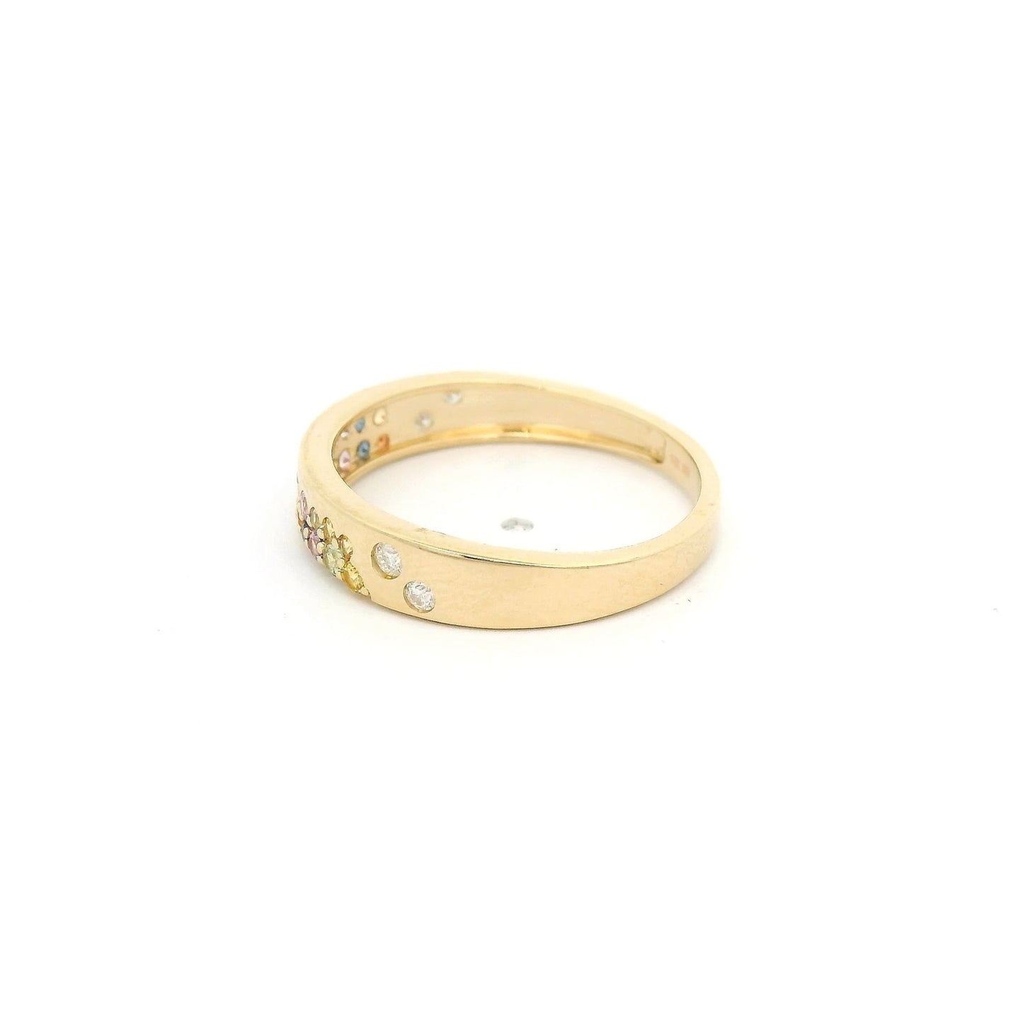 Mixed Color Sapphire & Diamond Band - Forever Rox