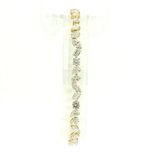 Mixed Cut 7.27ctw Diamond Tennis Bracelet - Forever Rox Fine Jewelry