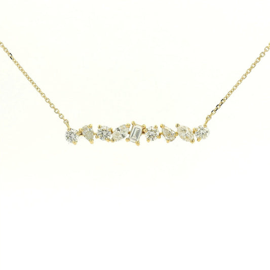 Mixed Cut Diamond Bar Pendant - Forever Rox Fine Jewelry