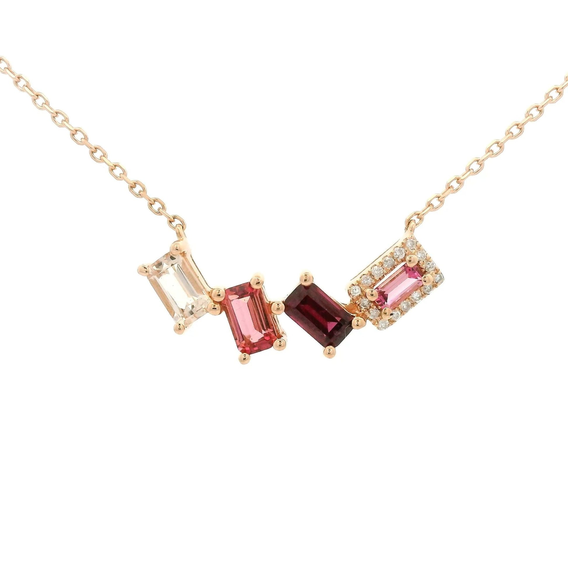 Multi Color Pink Semi Precious Stone Pendant - Forever Rox