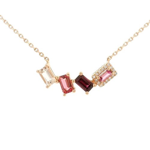 Multi Color Pink Semi Precious Stone Pendant - Forever Rox
