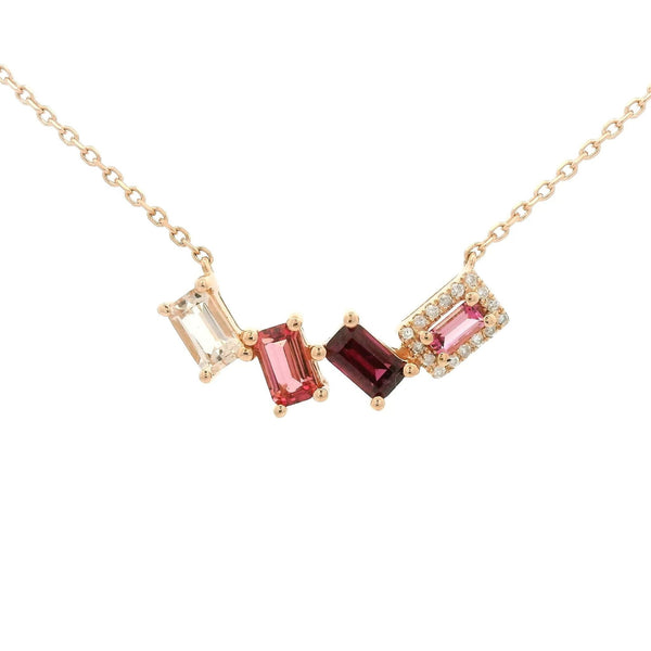 Multi Color Pink Semi Precious Stone Pendant - Forever Rox