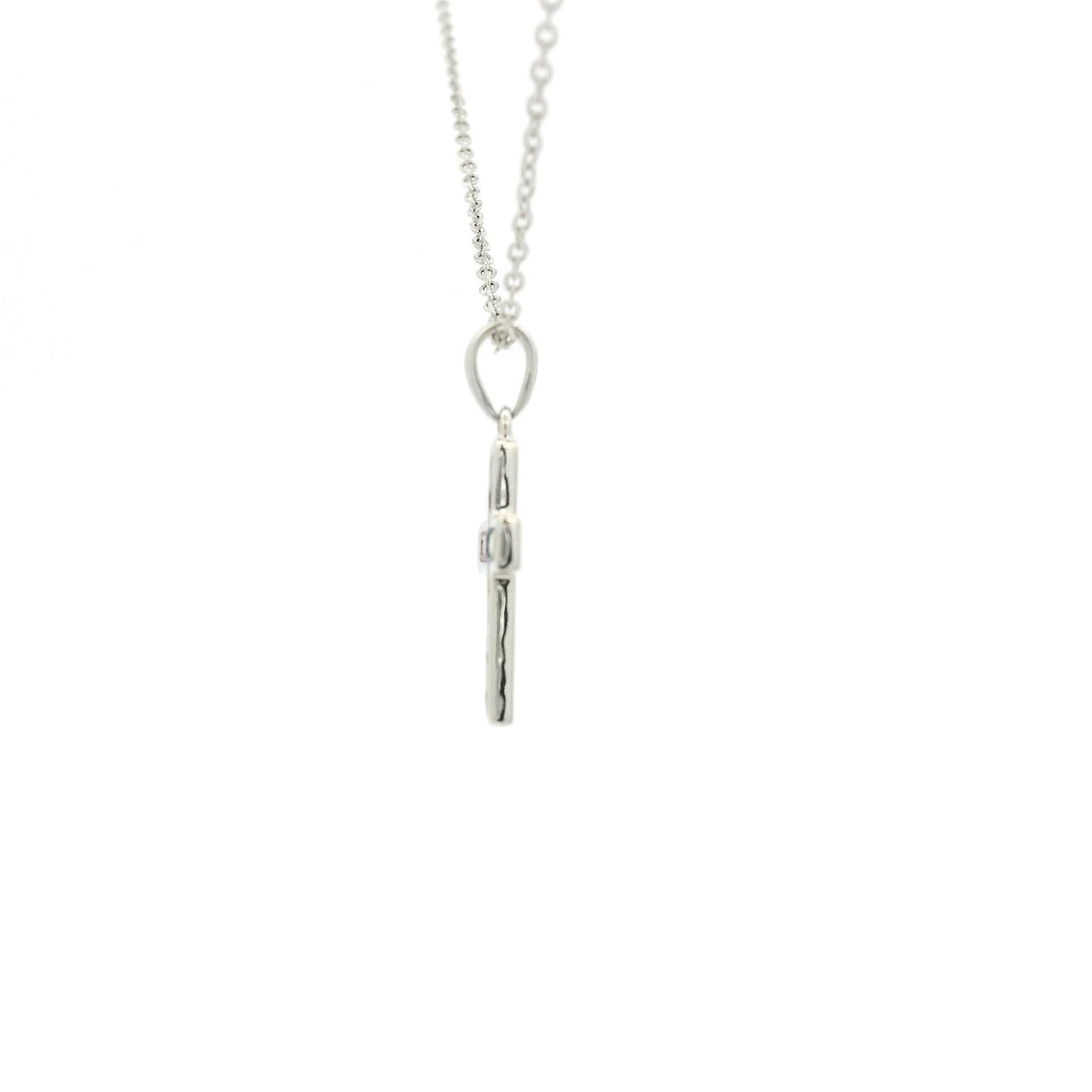 Multi Color Sapphire Cross Pendant - Forever Rox Fine Jewelry