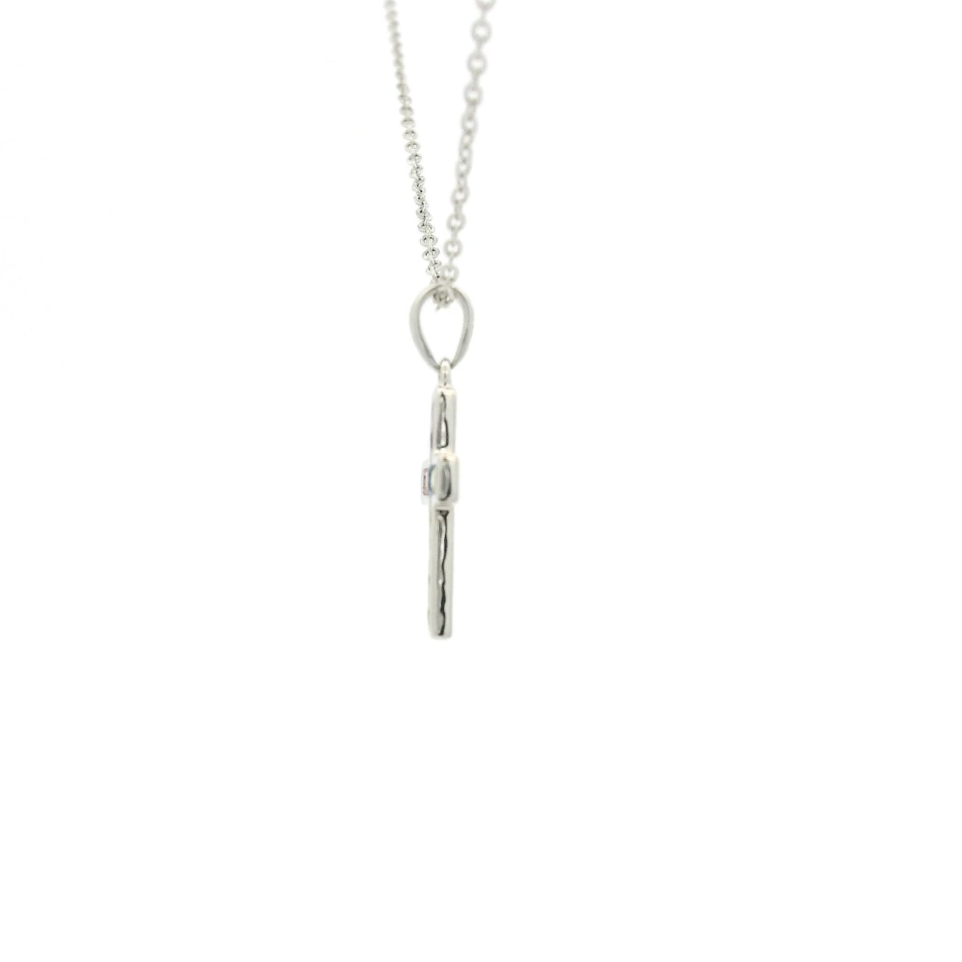 Multi Color Sapphire Cross Pendant - Forever Rox Fine Jewelry