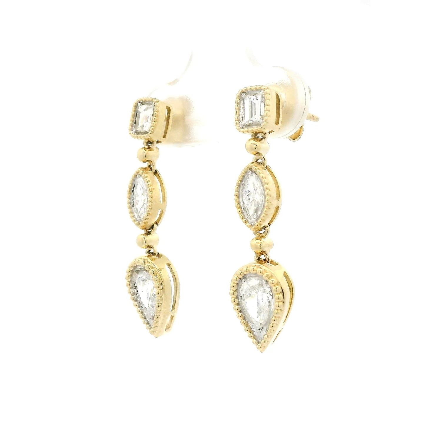 Multi Cut Diamond Dangles - Forever Rox