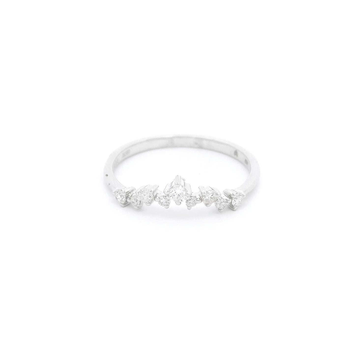 Multi Size Diamond V Shape Band - Forever Rox