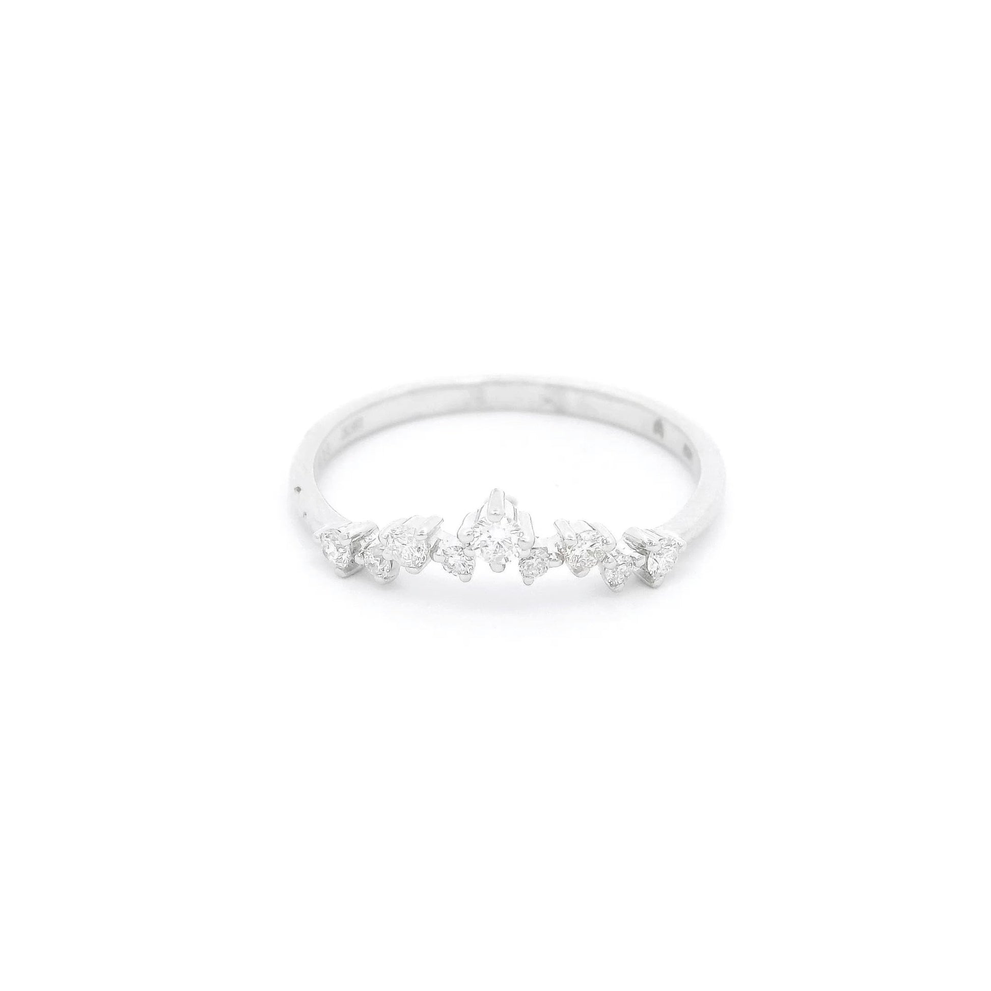 Multi Size Diamond V Shape Band - Forever Rox