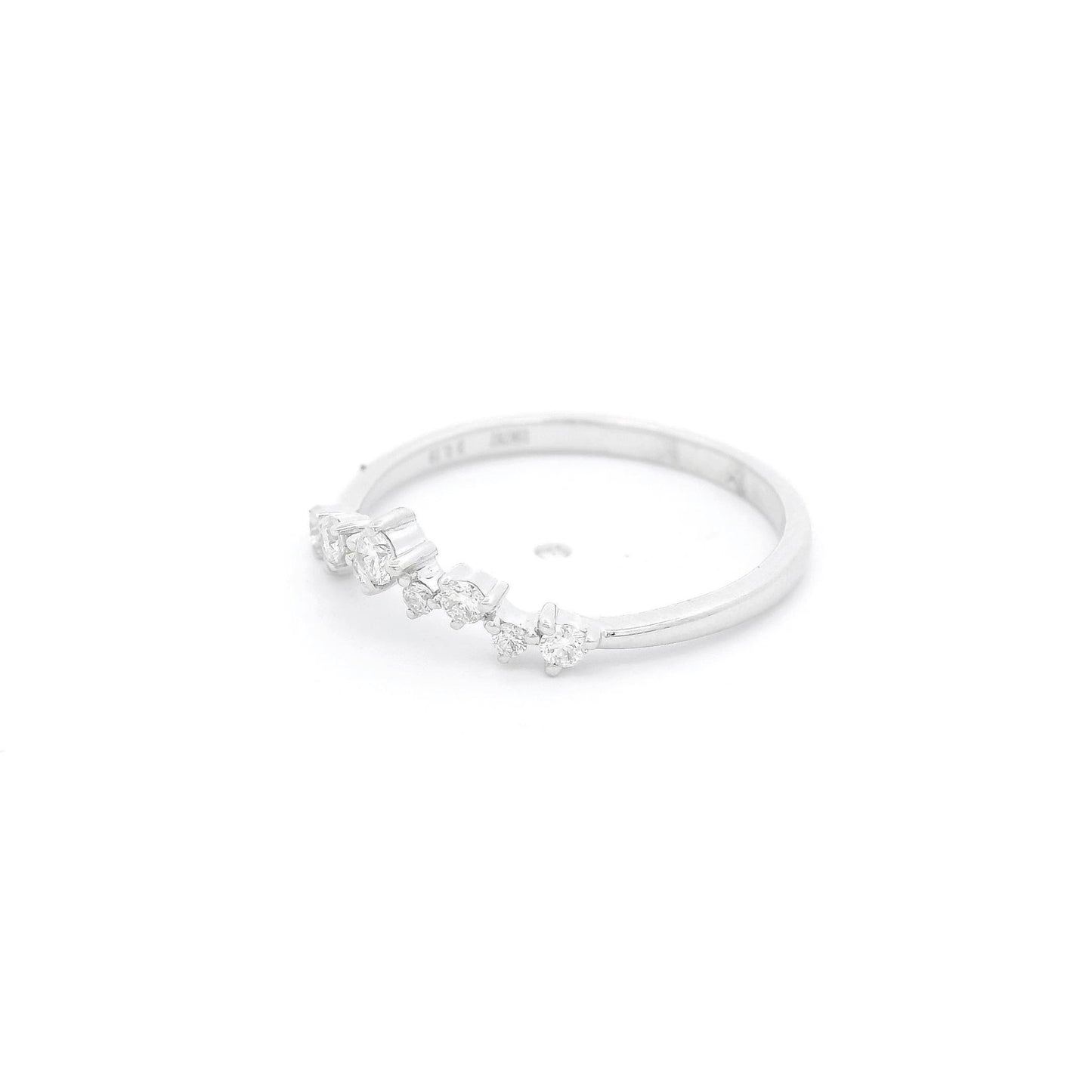 Multi Size Diamond V Shape Band - Forever Rox