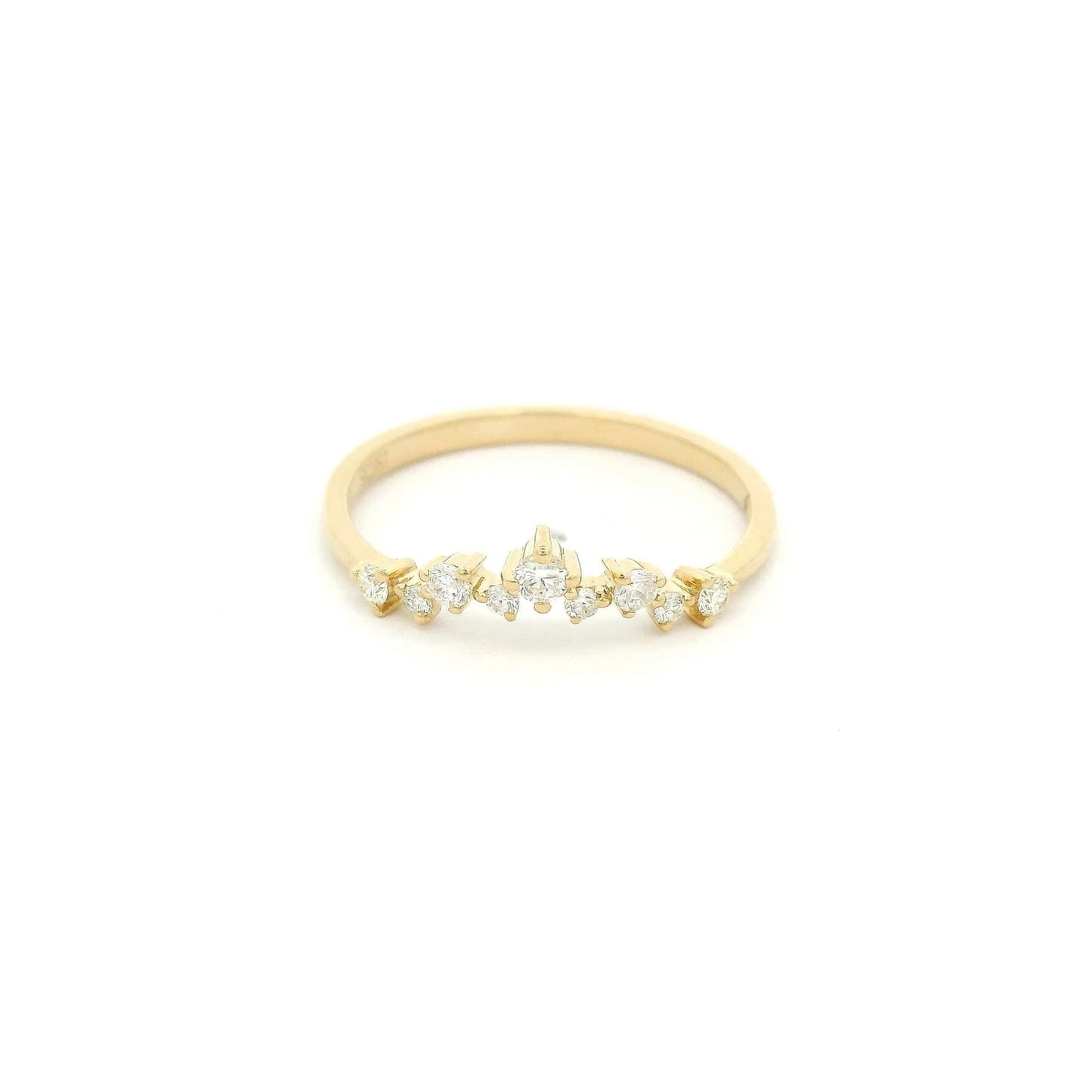 Multi Size Diamond V Shape Band - Forever Rox