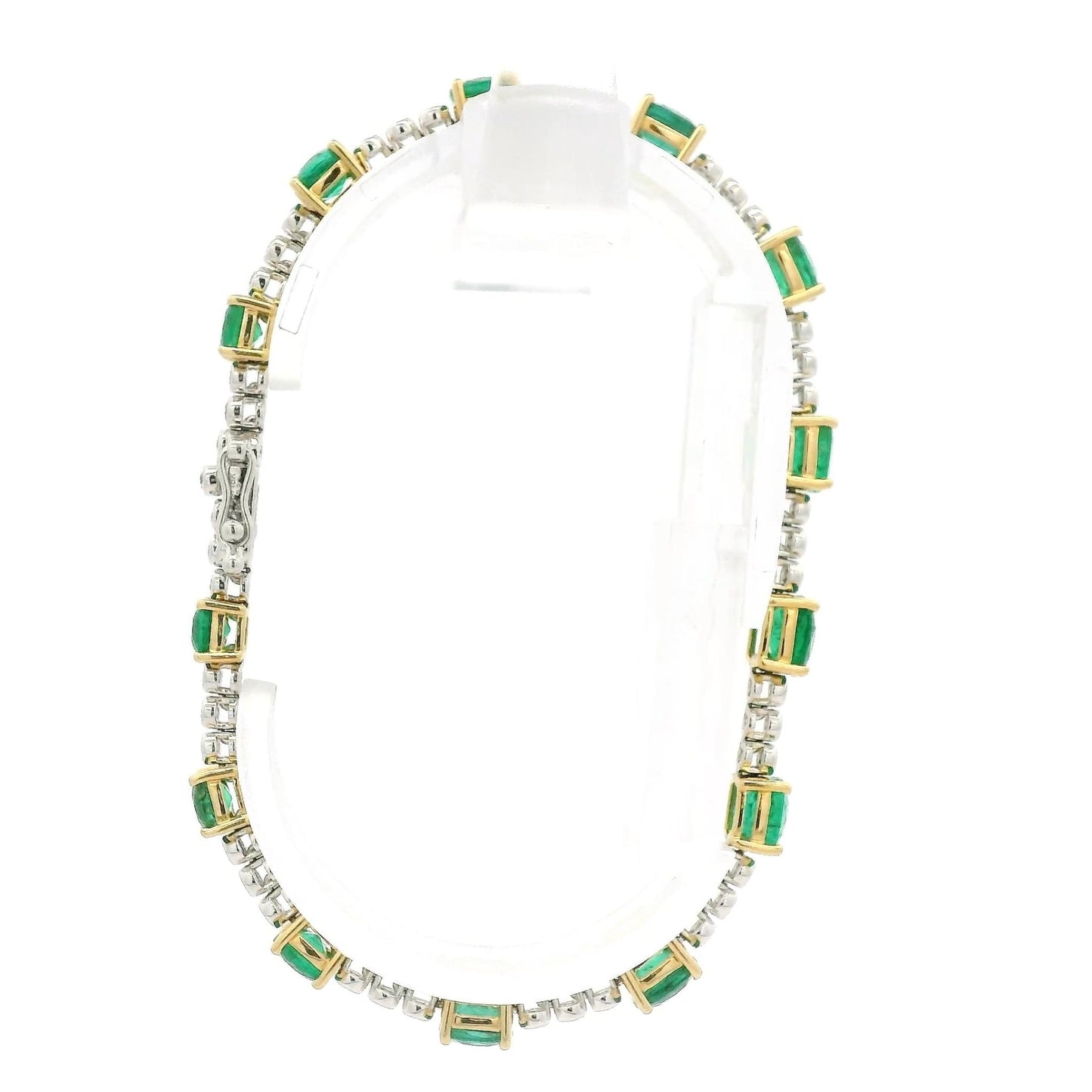 Natural Emerald & Diamond Tennis Bracelet - Forever Rox Fine Jewelry