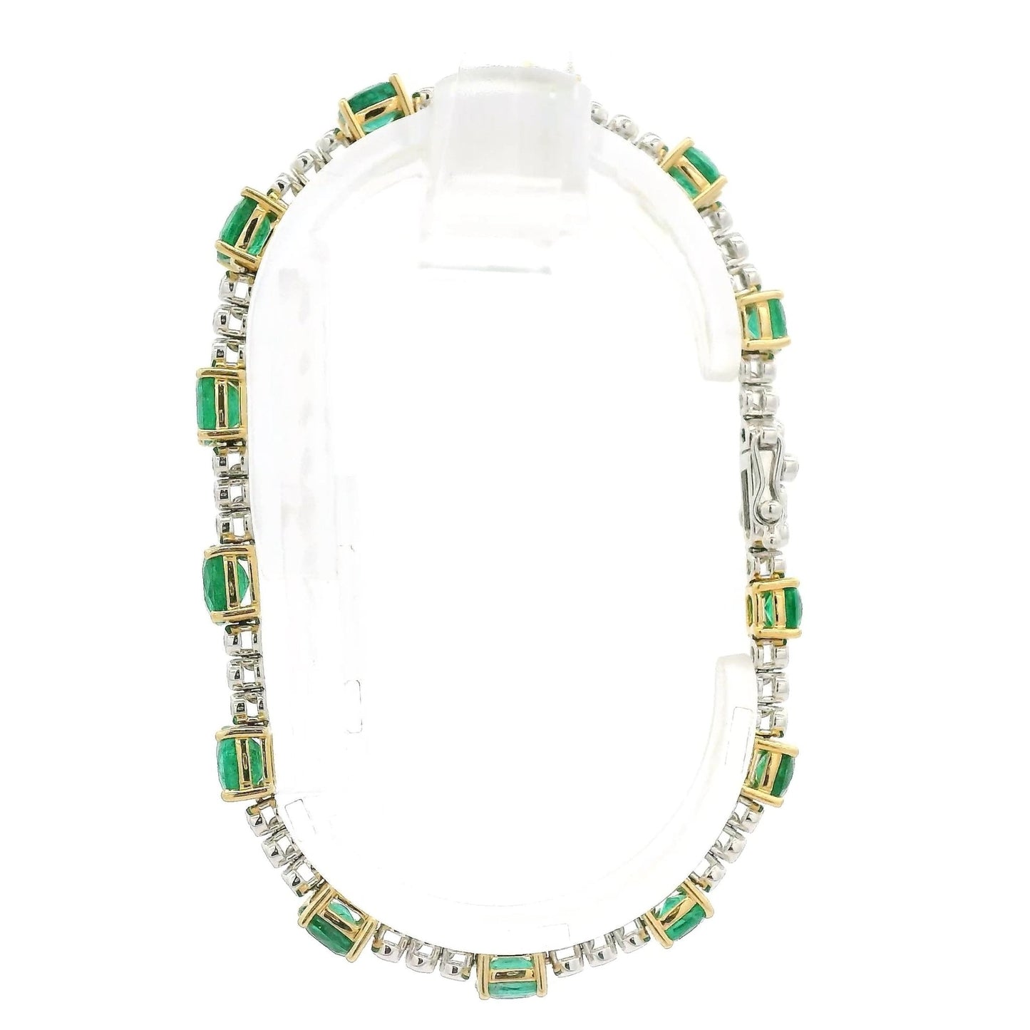 Natural Emerald & Diamond Tennis Bracelet - Forever Rox Fine Jewelry