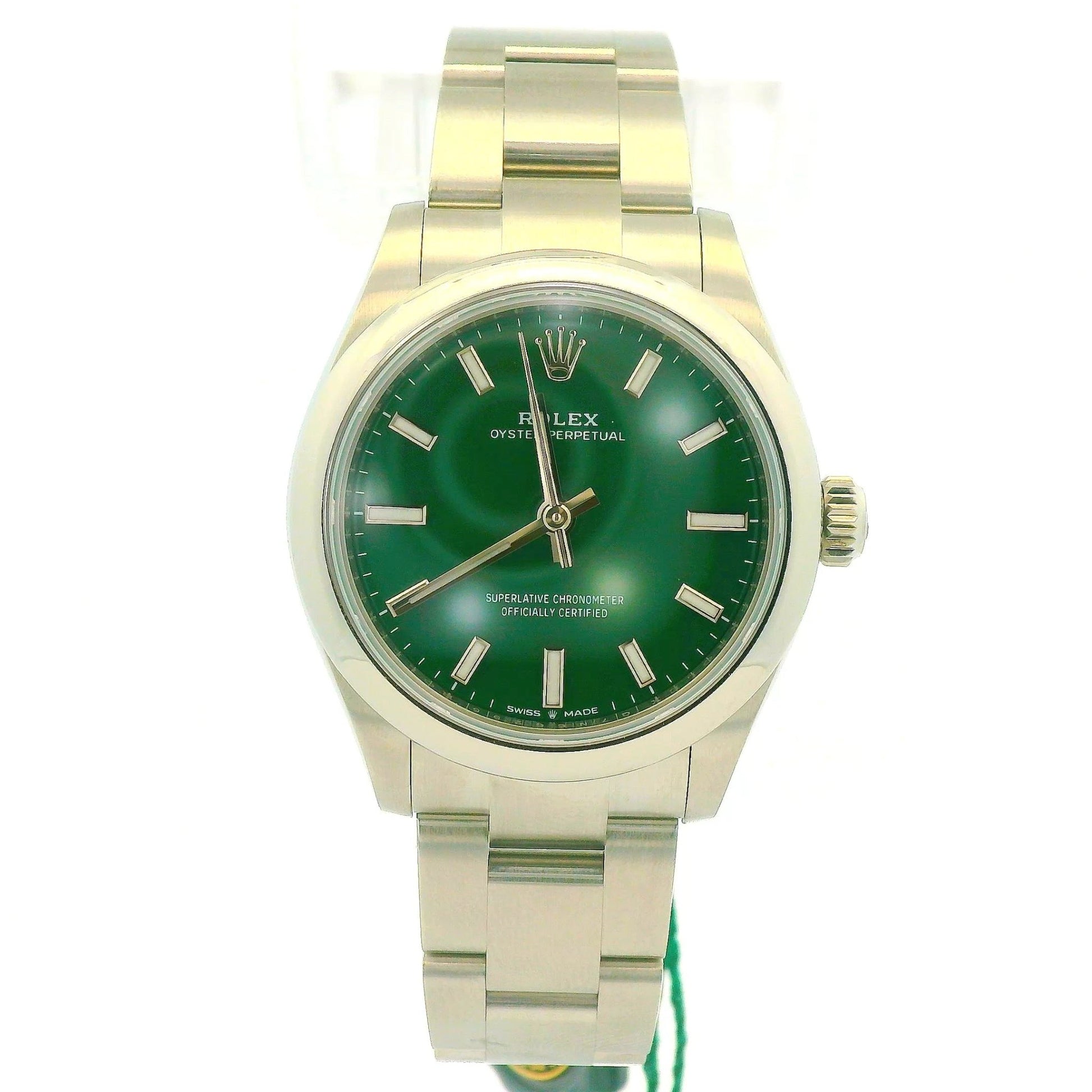 New 31mm Green Dial Rolex Oyster Perpetual - Forever Rox