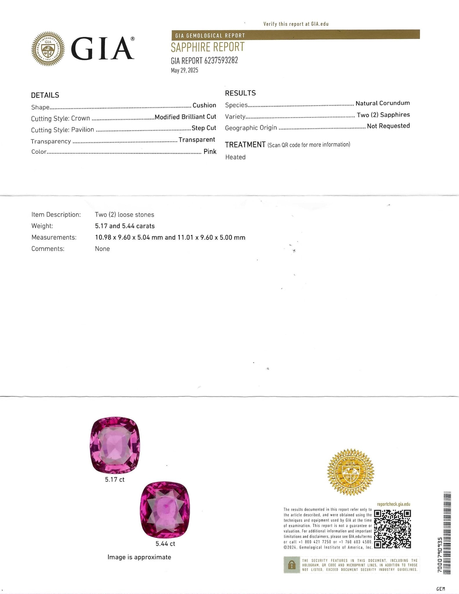 º 10.61cts GIA Certified Pink Sapphire & Diamond Cluster Earclips by Fred of Paris, 18k - Forever Rox