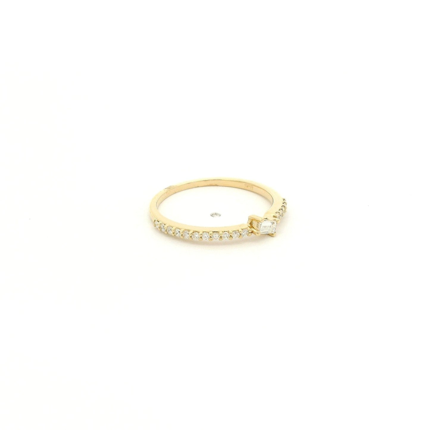 Offset Diagnol Baguette Cut Diamond Band - Forever Rox Fine Jewelry