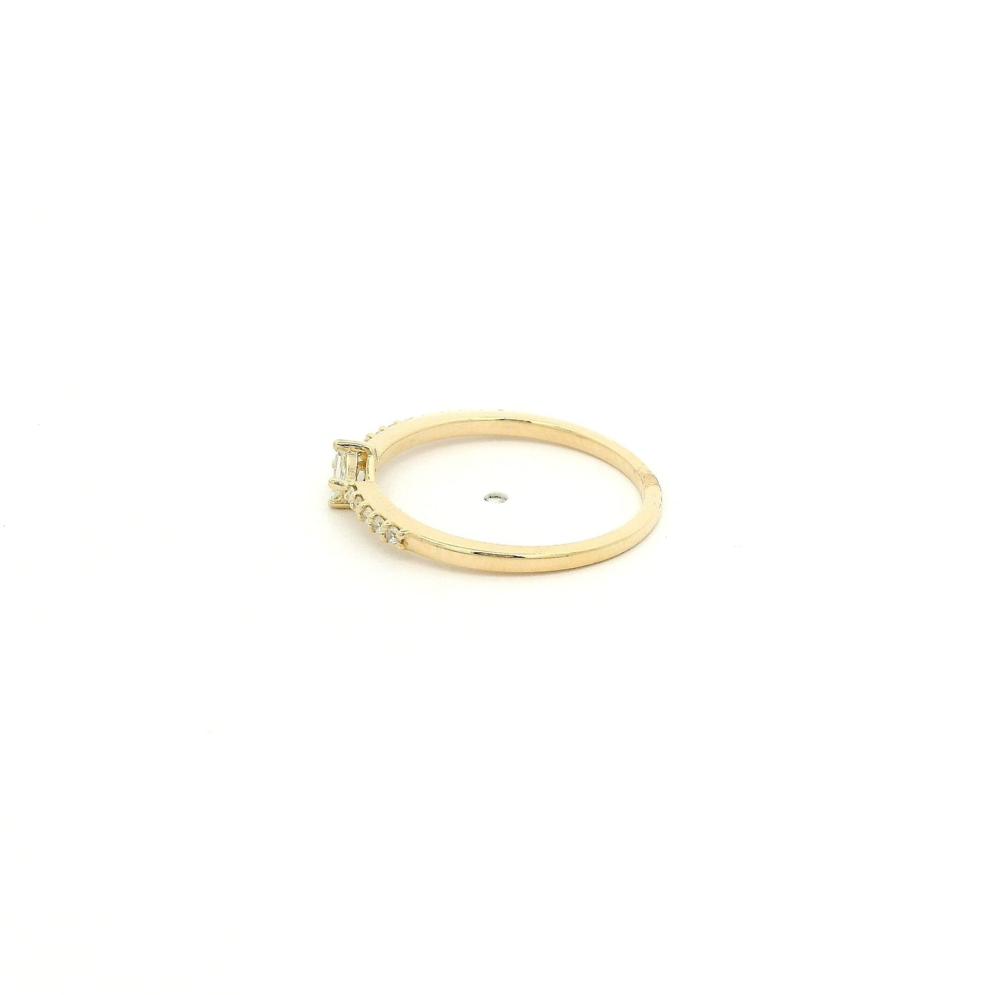 Offset Diagnol Baguette Cut Diamond Band - Forever Rox Fine Jewelry