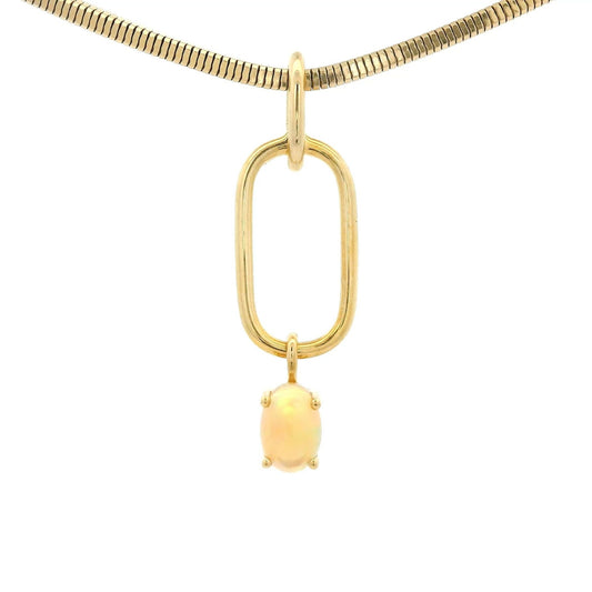 Opal Paperclip Pendant - Forever Rox