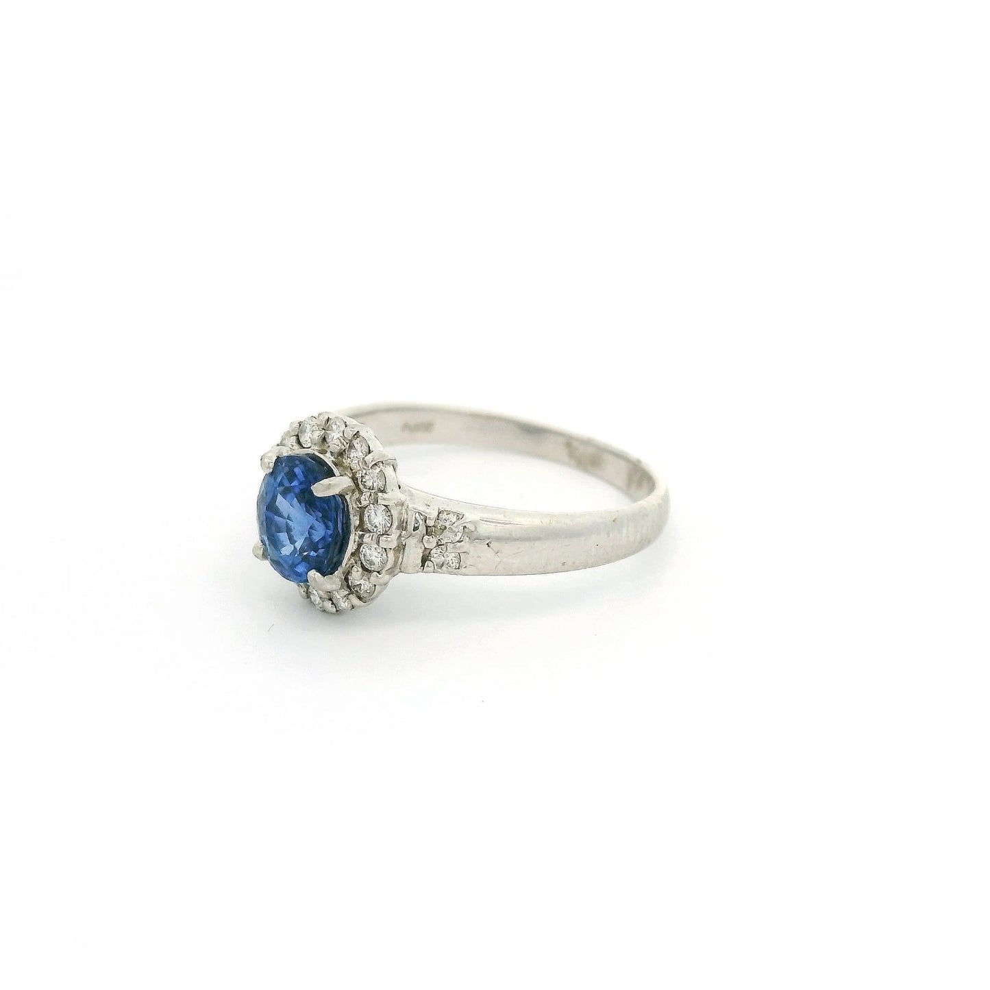Oval Ceylon Sapphire & Diamond Ring - Forever Rox Fine Jewelry
