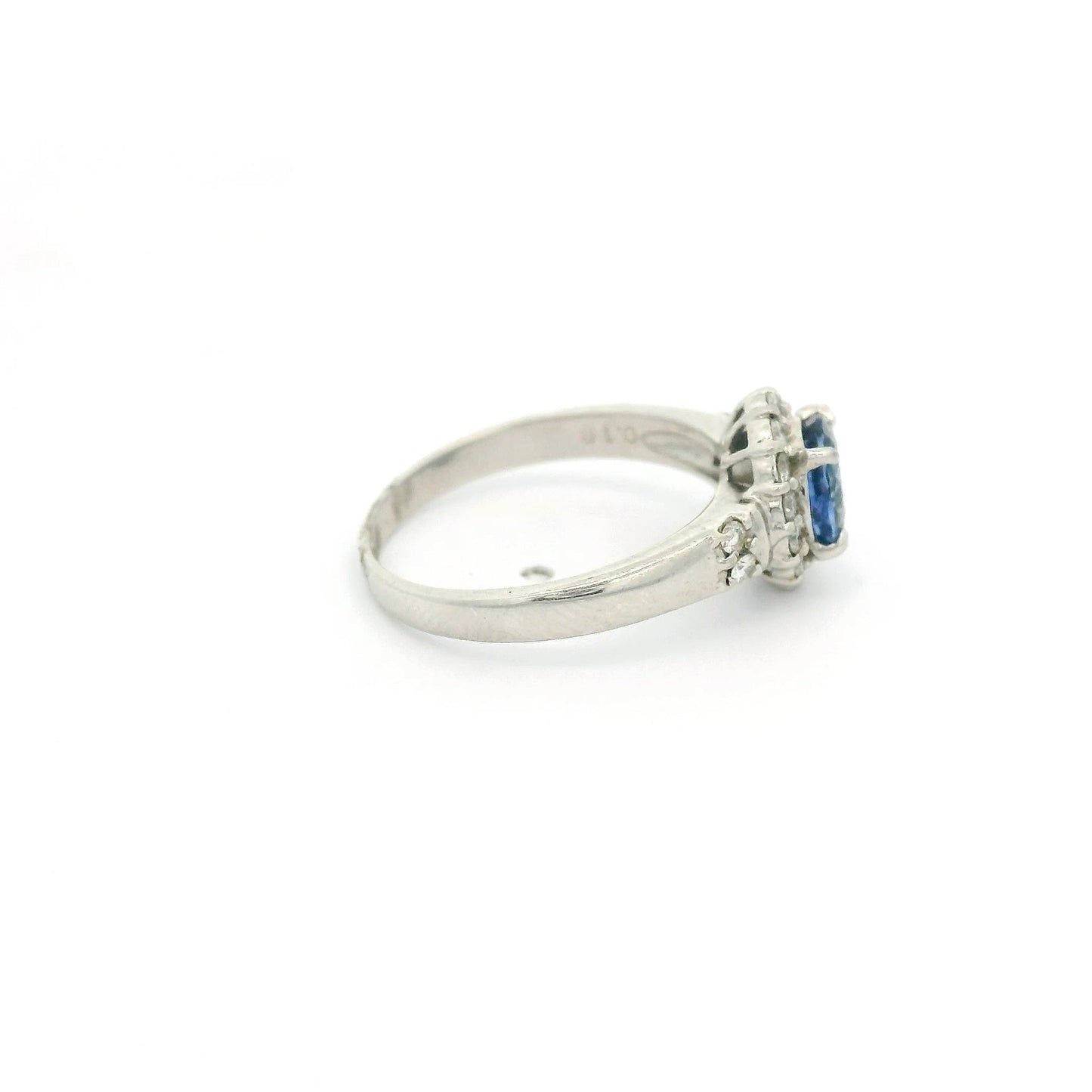Oval Ceylon Sapphire & Diamond Ring - Forever Rox Fine Jewelry