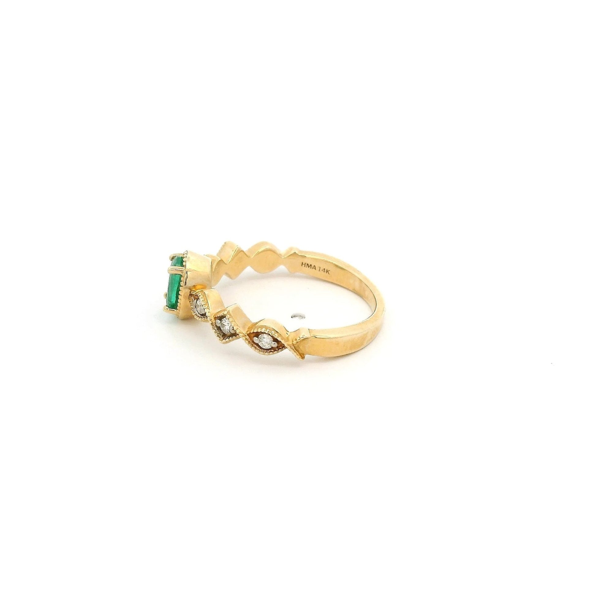 Oval Cut Emerald & Diamond Ring - Forever Rox Fine Jewelry