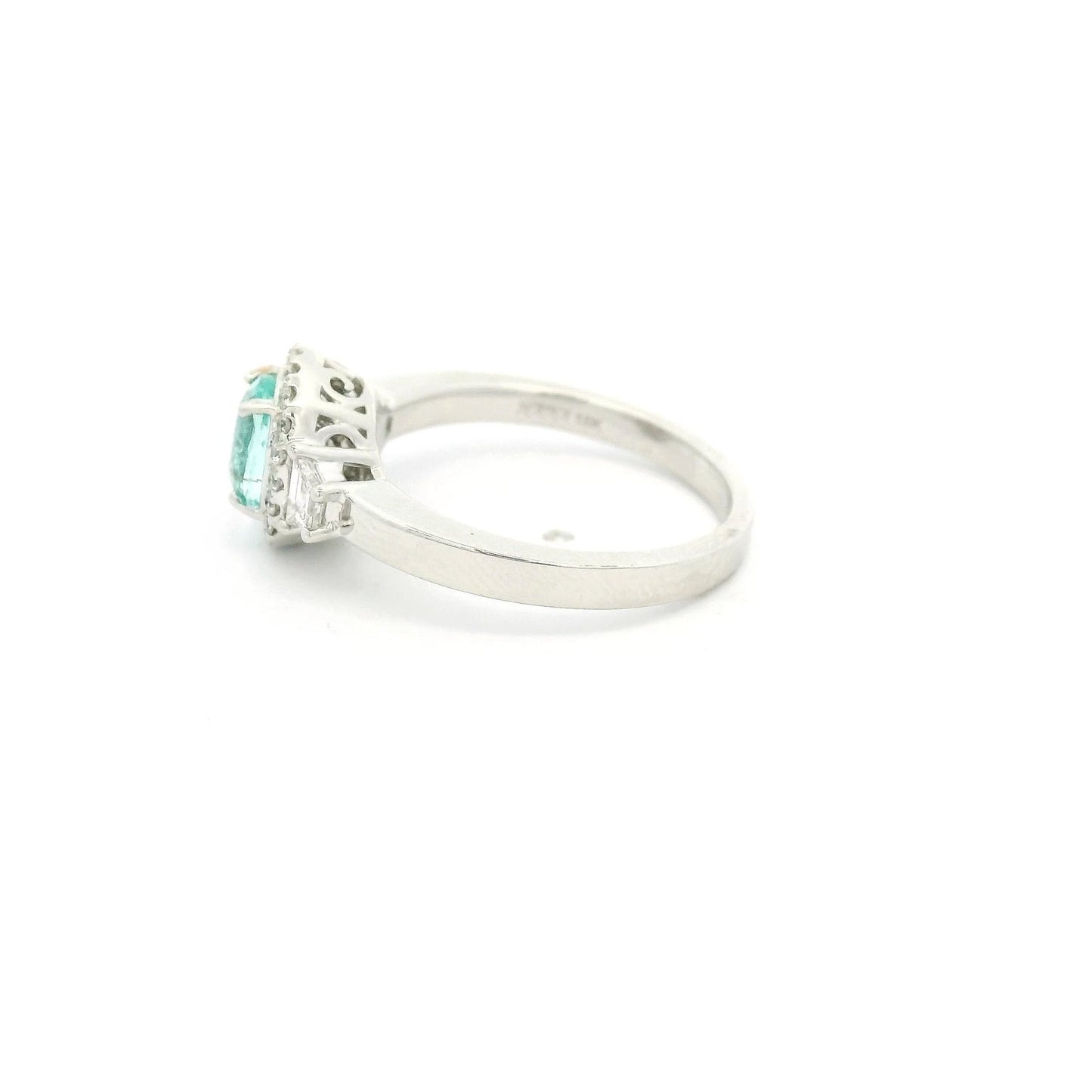 Oval Cut Paraiba Tourmaline & Diamond Ring - Forever Rox