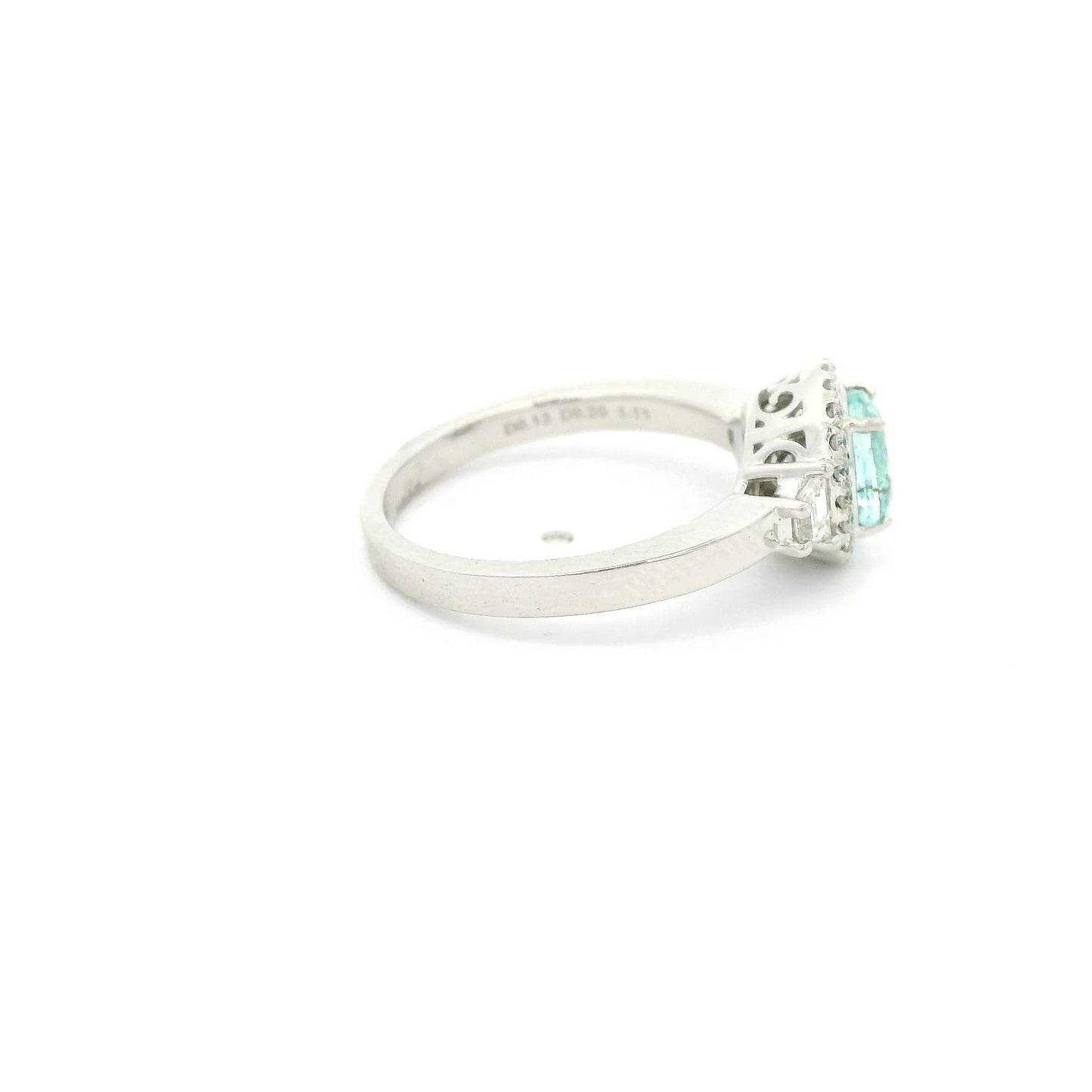 Oval Cut Paraiba Tourmaline & Diamond Ring - Forever Rox