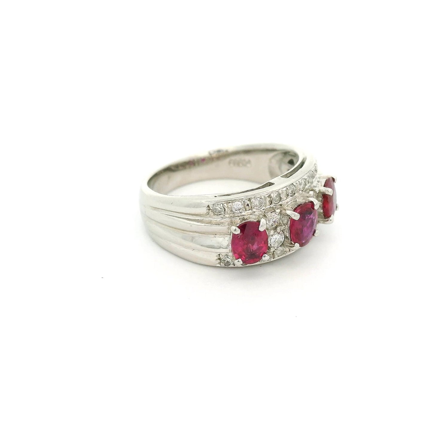 Oval Cut Rubies & Diamond Ring - Forever Rox Fine Jewelry