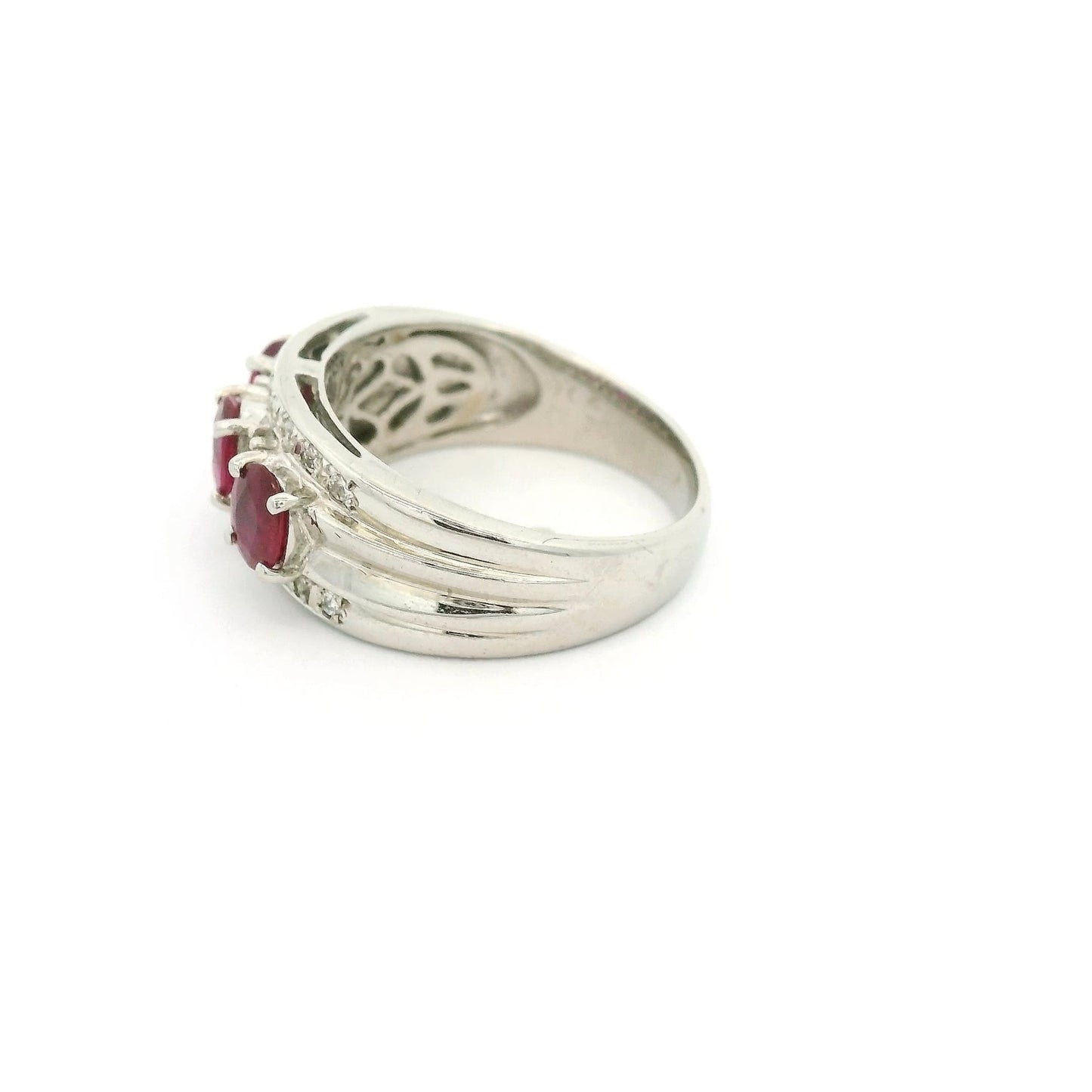 Oval Cut Rubies & Diamond Ring - Forever Rox Fine Jewelry