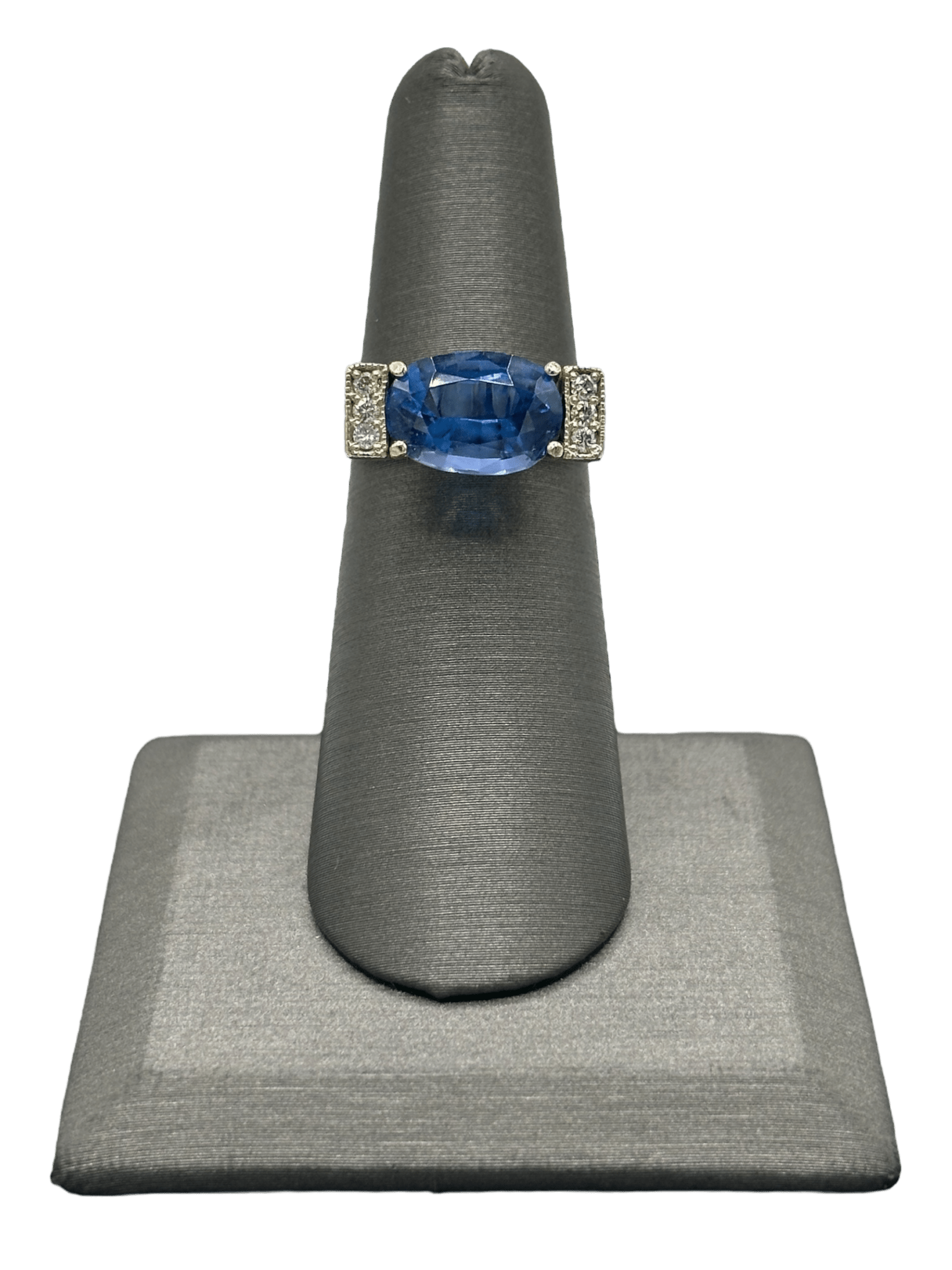 Oval Cut Tanzanite & Diamond Ring - Forever Rox