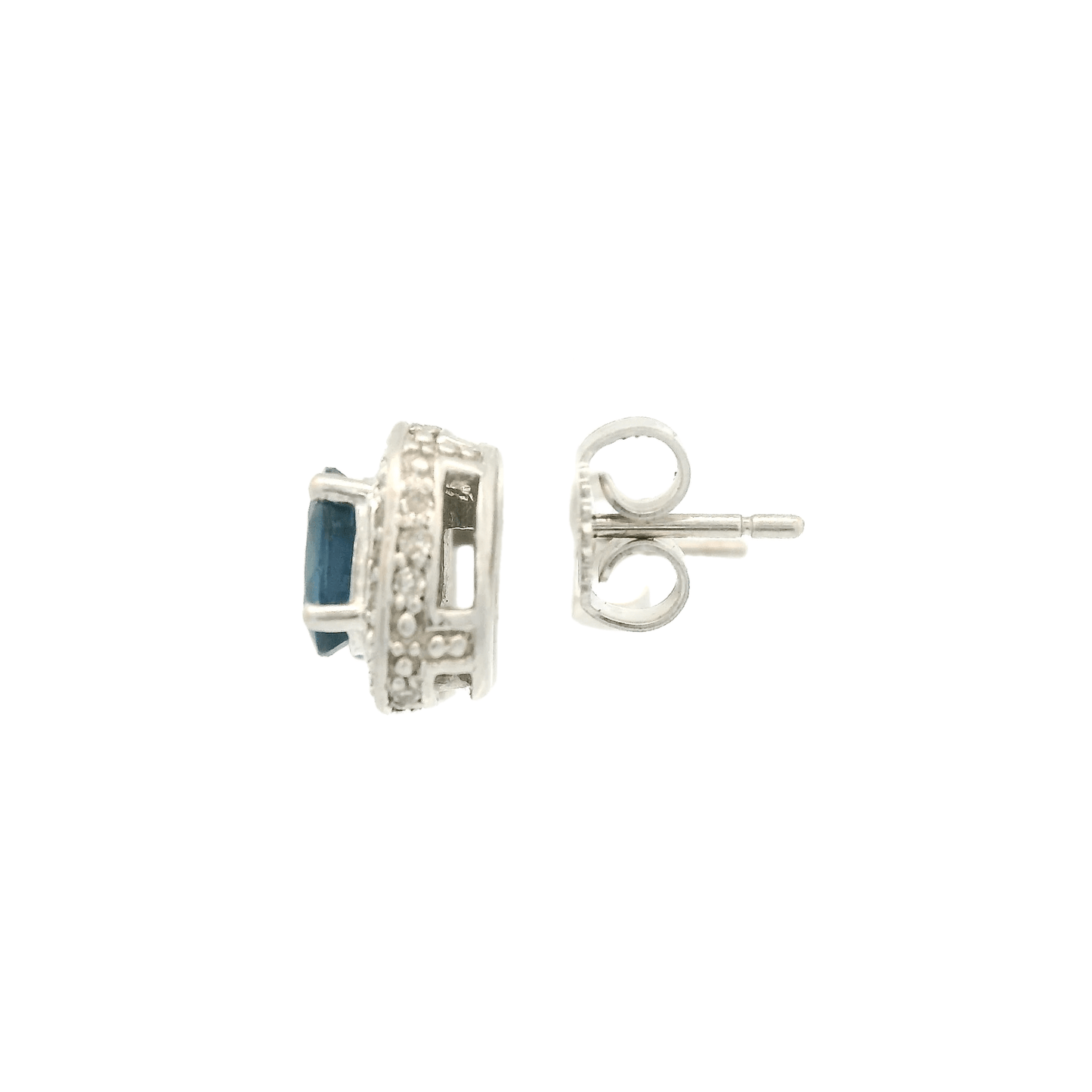 Oval Sapphire & Diamond Studs - Forever Rox