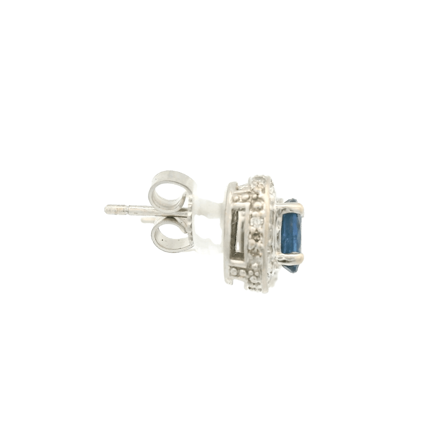Oval Sapphire & Diamond Studs - Forever Rox