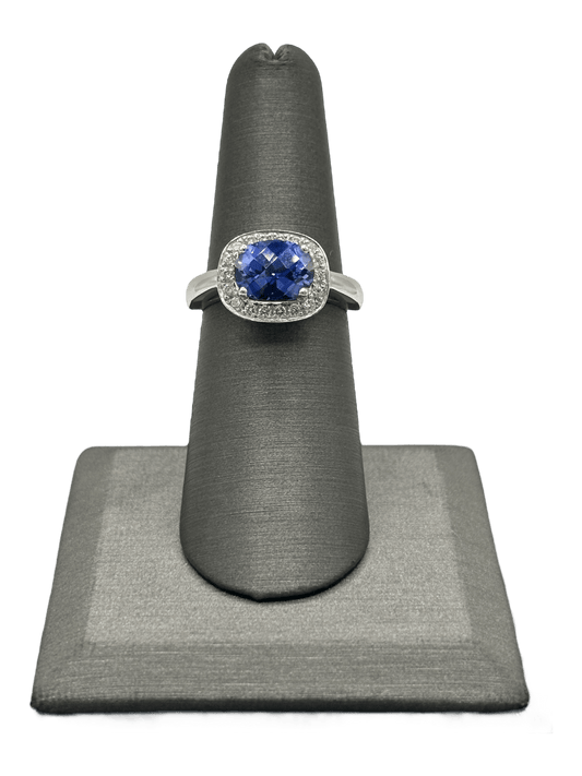 Oval Tanzanite & Diamond Ring - Forever Rox