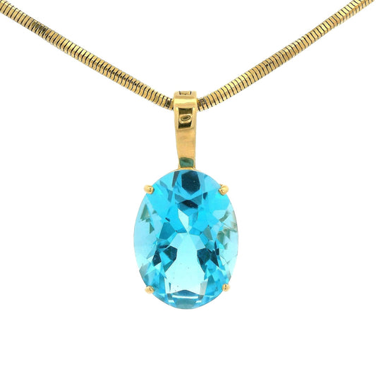 Oval Topaz Pendant - Forever Rox