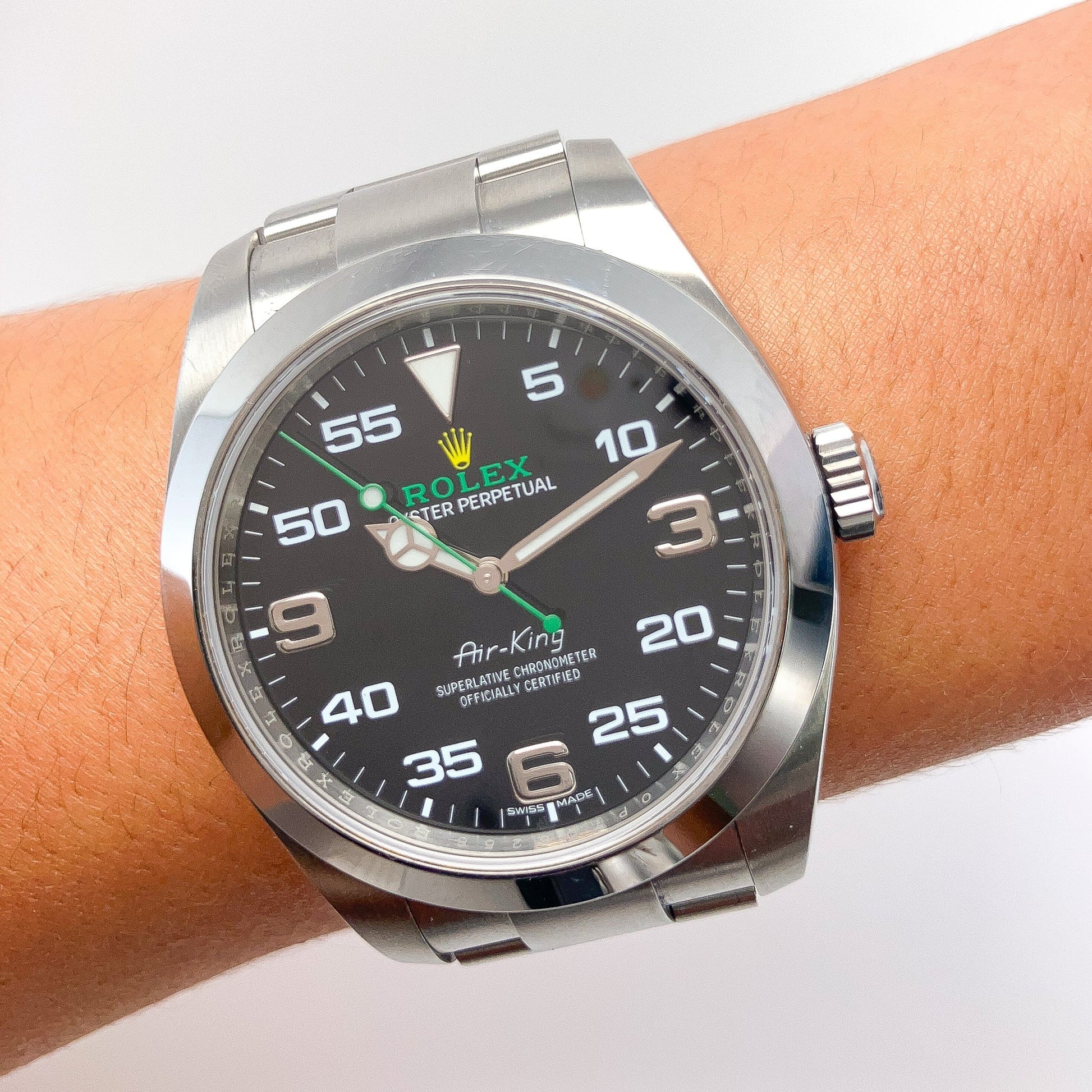 Oyster Perpetual Rolex Air - King w/ card, SS - Forever Rox Fine Jewelry