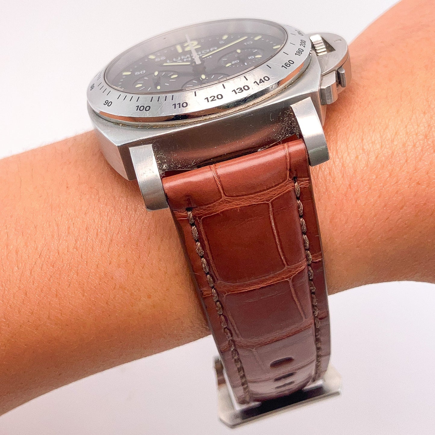Panerai Daylight Leatherstrap Watch, SS - Forever Rox Fine Jewelry