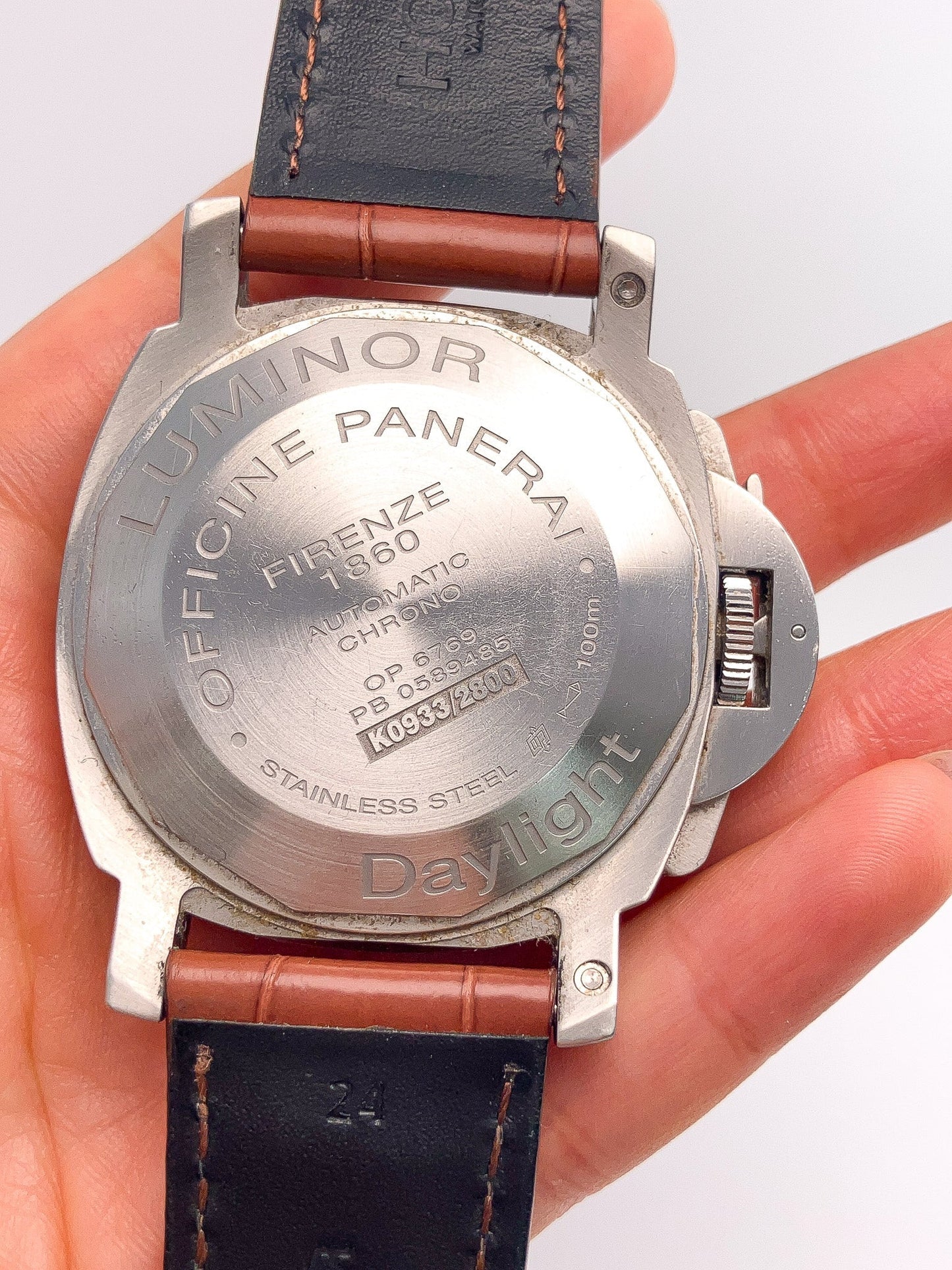 Panerai Daylight Leatherstrap Watch, SS - Forever Rox Fine Jewelry