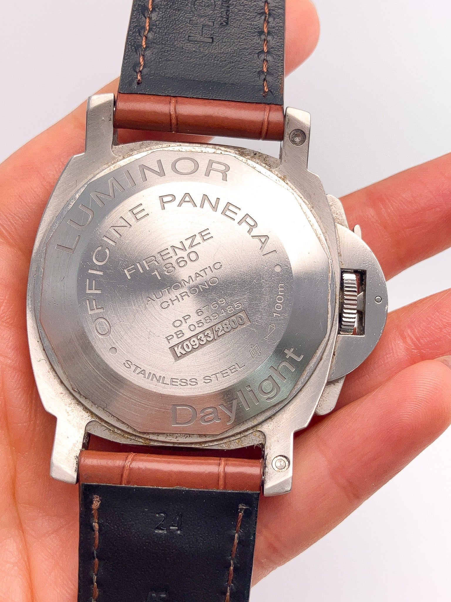 Panerai Daylight Leatherstrap Watch, SS - Forever Rox Fine Jewelry