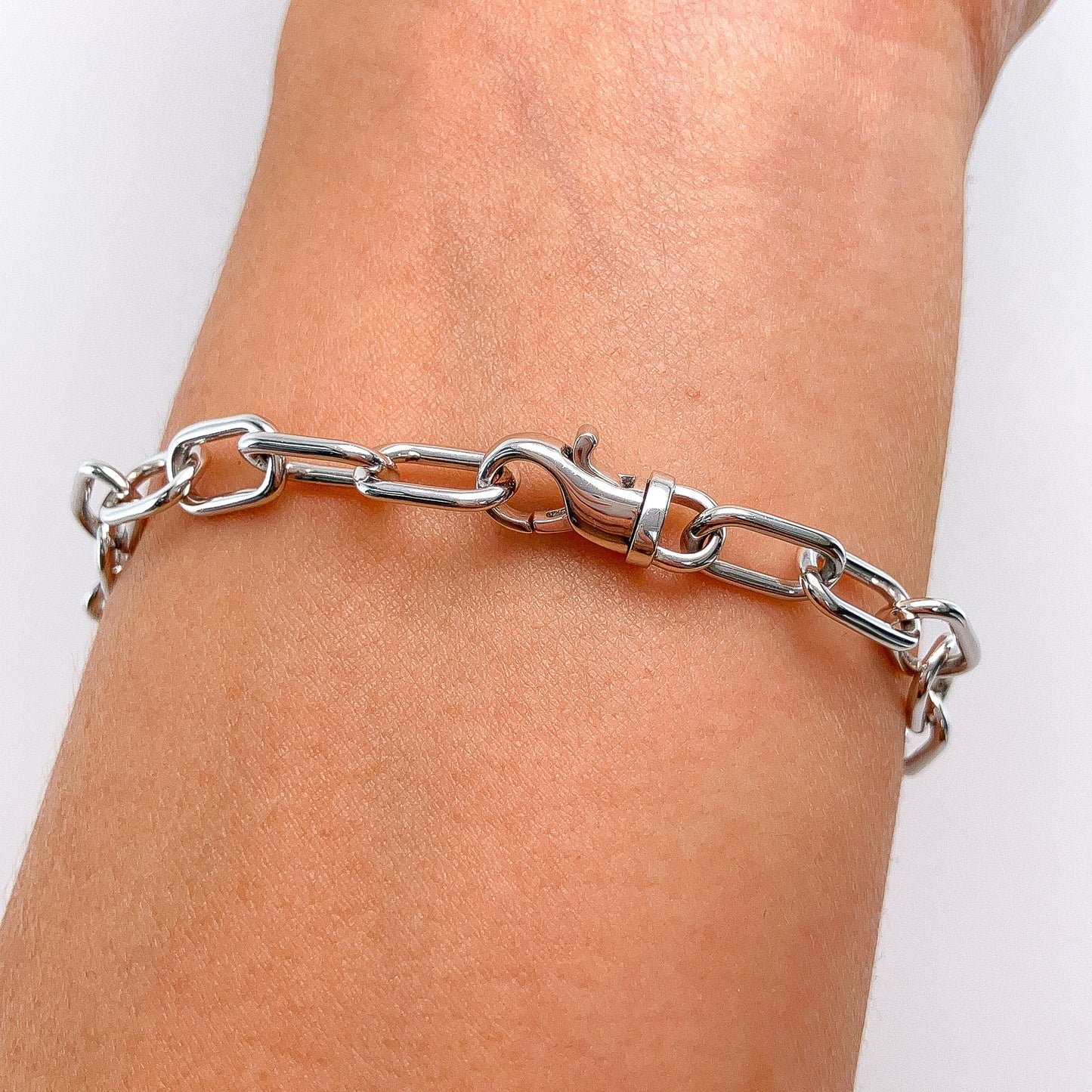Pave Diamond Anchor Link Chain Bracelet, 18k - Forever Rox