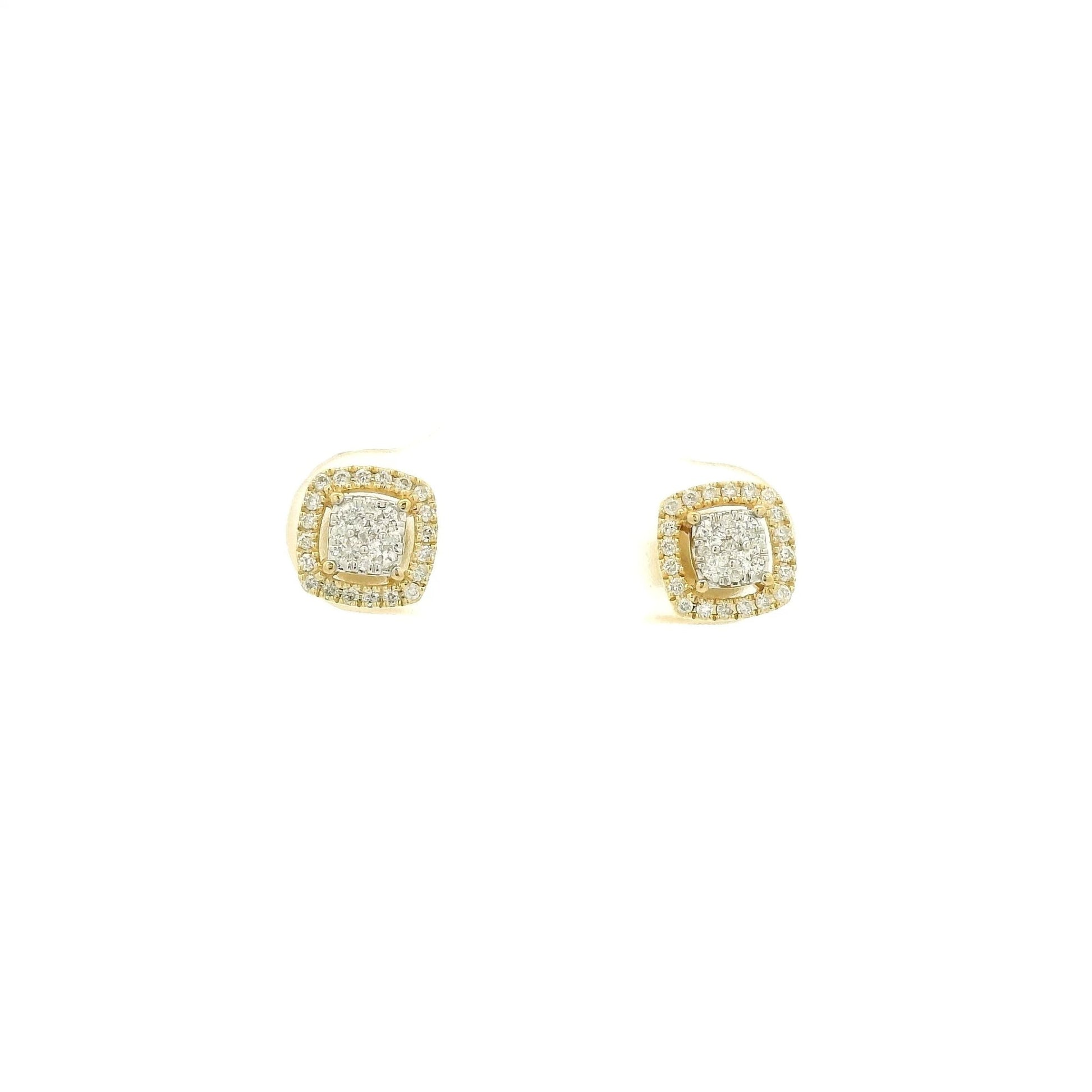 Pavé Diamond & Diamond Halo Studs - Forever Rox Fine Jewelry