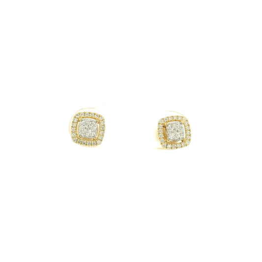 Pavé Diamond & Diamond Halo Studs - Forever Rox Fine Jewelry