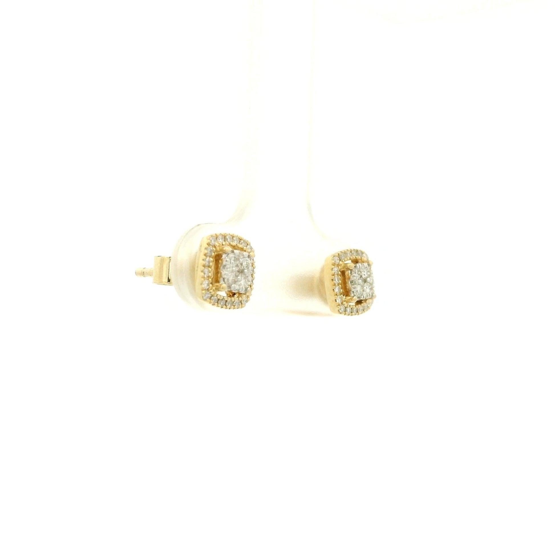 Pavé Diamond & Diamond Halo Studs - Forever Rox Fine Jewelry