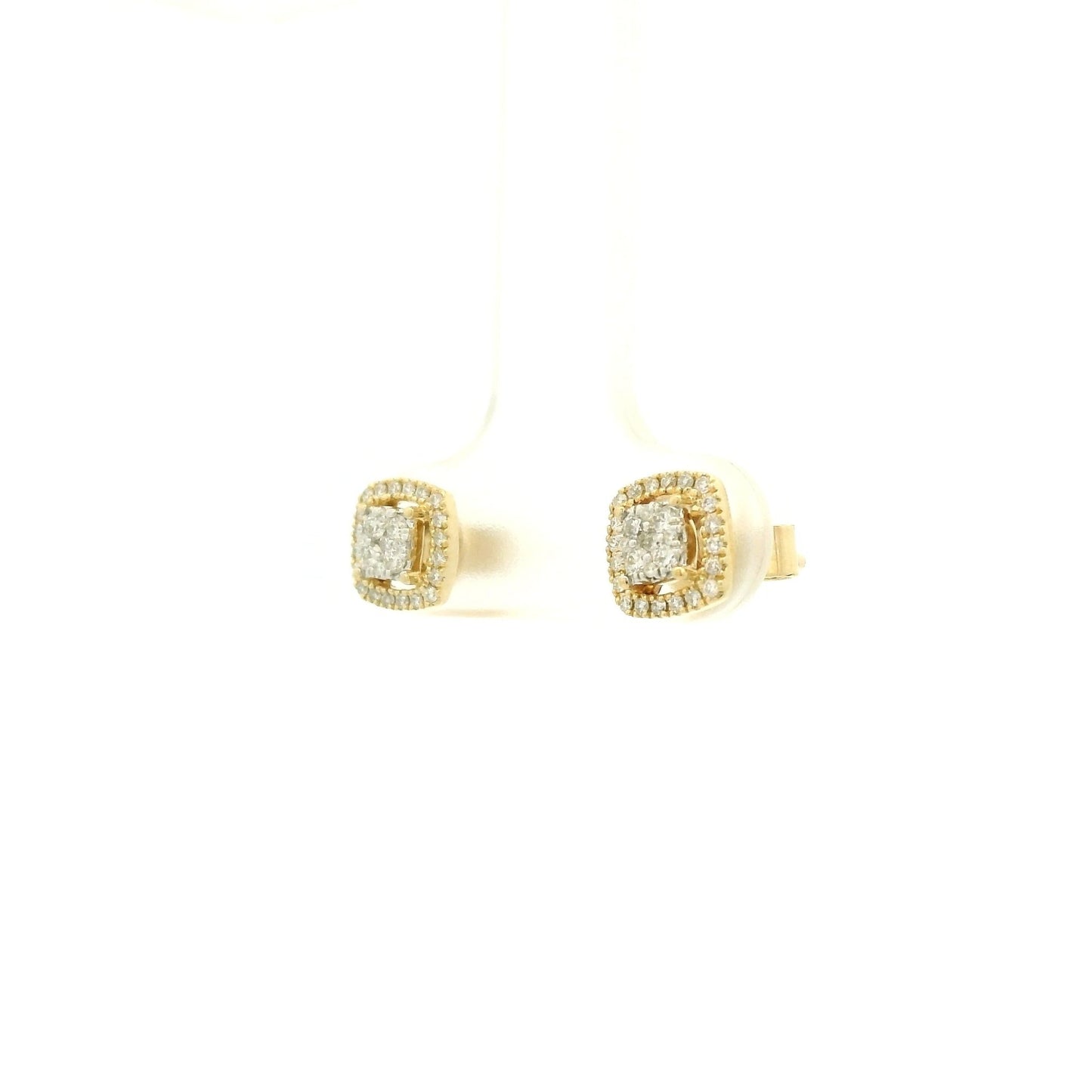 Pavé Diamond & Diamond Halo Studs - Forever Rox Fine Jewelry