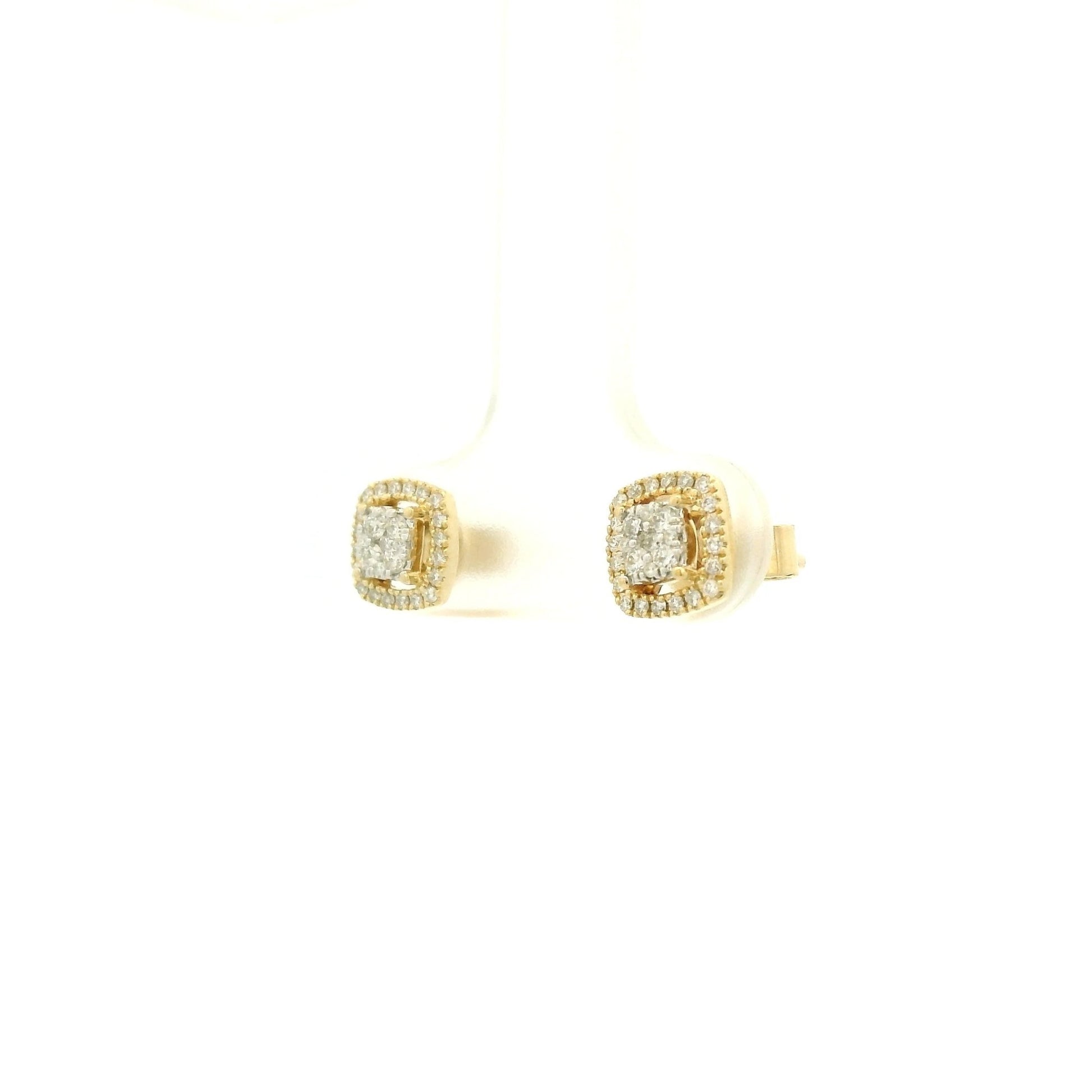 Pavé Diamond & Diamond Halo Studs - Forever Rox Fine Jewelry